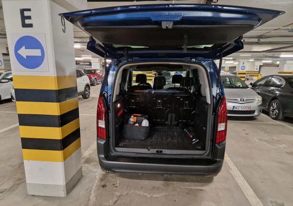 Peugeot Rifter cena 77490 przebieg: 61000, rok produkcji 2020 z Warszawa małe 232